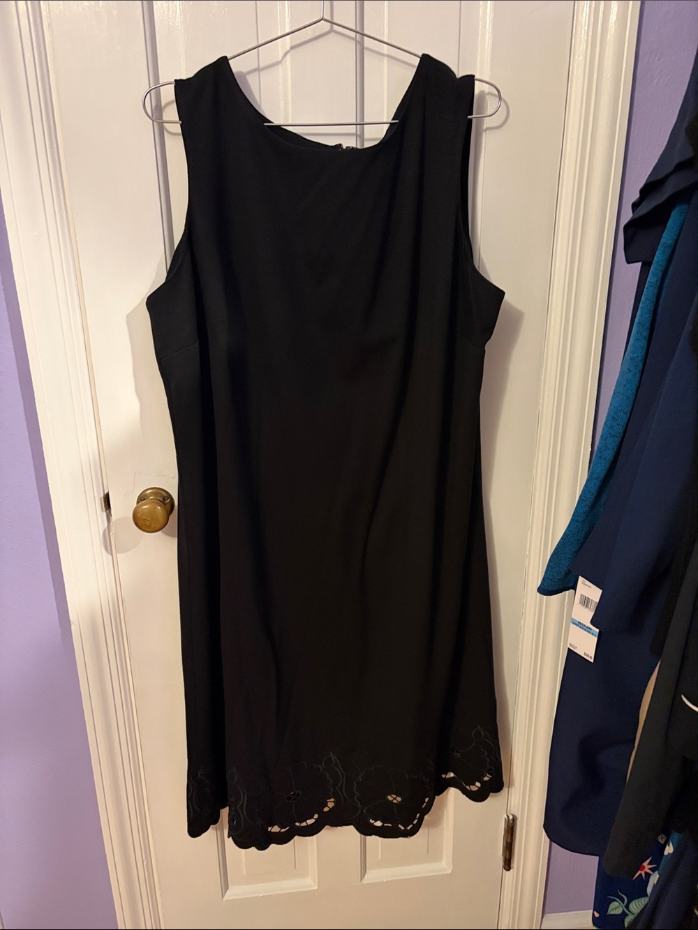 Classic Talbots Black Sleeveless A-Line Dress